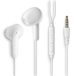 NGS Cross Flip Auriculares Intrauditivos con Micrófono Jack 3.5 mm Blanco